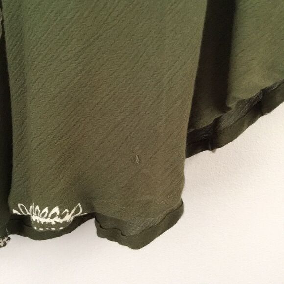 Mandala olive green sleeveless top | Size S/M - Picture 6 of 6